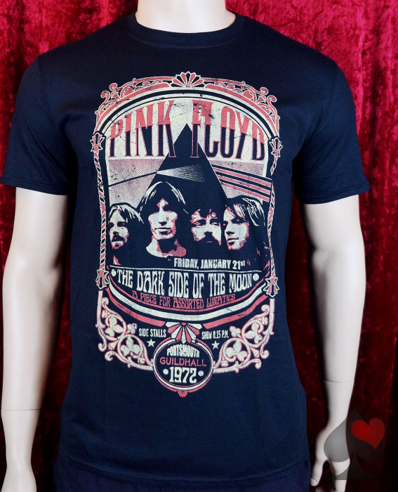 Pink Floyd At Guildhall Portsmouth1972 T-Shirt schwarz Merchandise
