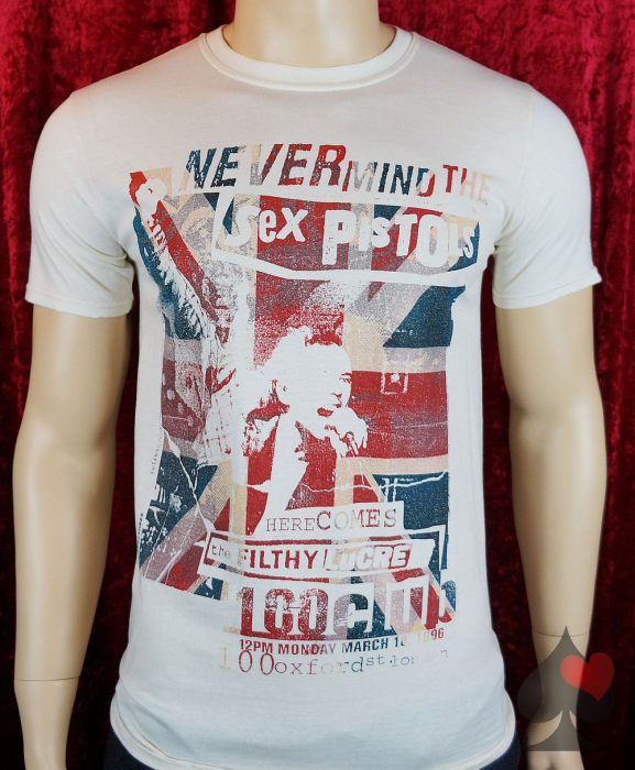 Sex Pistols Club 100 London 1996 T-Shirt creme Merchandise