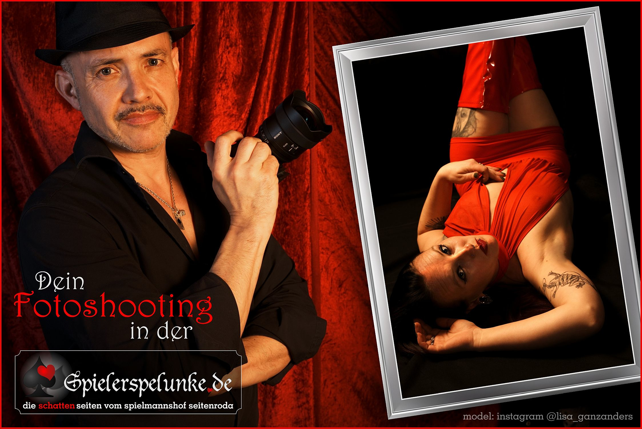 Dein Fotoshooting in der Spielerspelunke erleben Dein Fotoshooting in der Spielerspelunke erleben