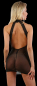 Preview: sexy minikleid schwarz partykleid clubkleidneckholder transparent spielerspelunke