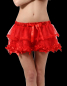 Preview: spitzenrock satin rot Minirock Burlesque