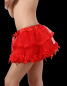 Preview: spitzenrock satin rot Minirock Burlesque