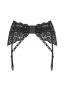 Preview: highwaisted garter suspender belt strapsguertel schwarze spitze perlenschmuck lingerie dessous spielerspelunke