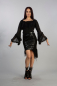 Preview: viktorianisches gothic top schwarz langärmelig