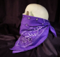 Preview: spielerspelunke bandana lila weiss purple paisley