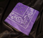 Preview: spielerspelunke bandana lila weiss purple paisley