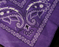 Preview: spielerspelunke bandana lila weiss purple paisleyarz paisley
