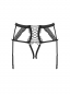 Preview: garter suspender belt strapsguertel schwarze spitze schnuerung lingerie dessous spielerspelunke