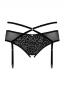 Preview: garter suspender belt strapsguertel schwarz grosse grösse animal print lingerie dessous spielerspelunke