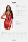 Preview: sexy partykleid mit schnuerung wetlook rot