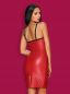 Preview: sexy partykleid mit schnuerung wetlook rot