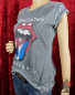 Preview: the rolling stones cuba havana classic tongue damen band merchandise shirt