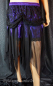 Preview: burlesque gothic minirock lila satin schwarz spitze