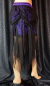 Preview: burlesque gothic minirock lila satin schwarz spitze