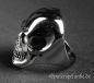 Preview: Edelstahlring poliert Totenkopf Skull