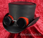 Preview: steampunk gothic googles rot schwarz schweisserbrille