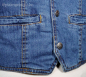 Preview: Herren Jeansweste klassisch mit Druckknöpfen mittelblau