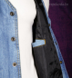 Preview: Herren Jeansweste klassisch mit Druckknöpfen hellblau