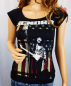 Preview: jimi hendrix peace flag ladies shirt schwarz