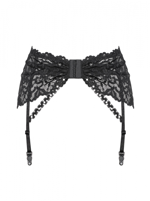 highwaisted garter suspender belt strapsguertel schwarze spitze perlenschmuck lingerie dessous spielerspelunke