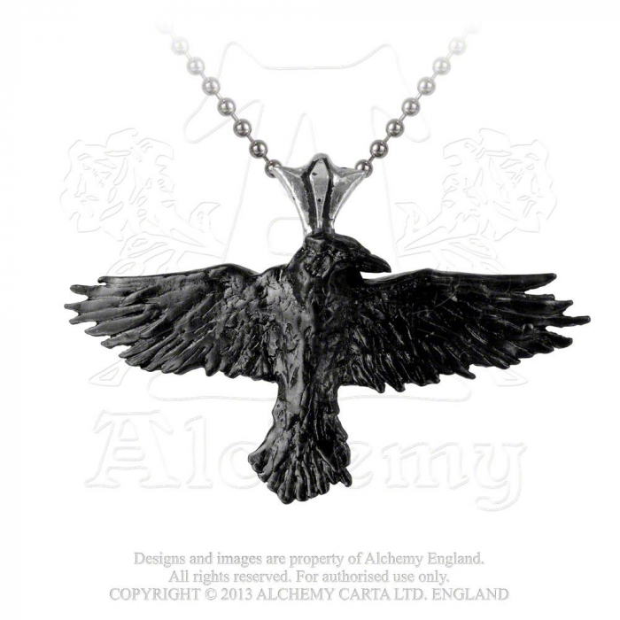 Gothic Halskette "Black Raven"