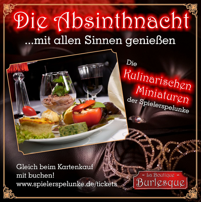Kulinarische Miniaturen zur Absinthnacht mit Daniel Malheur am 16.November