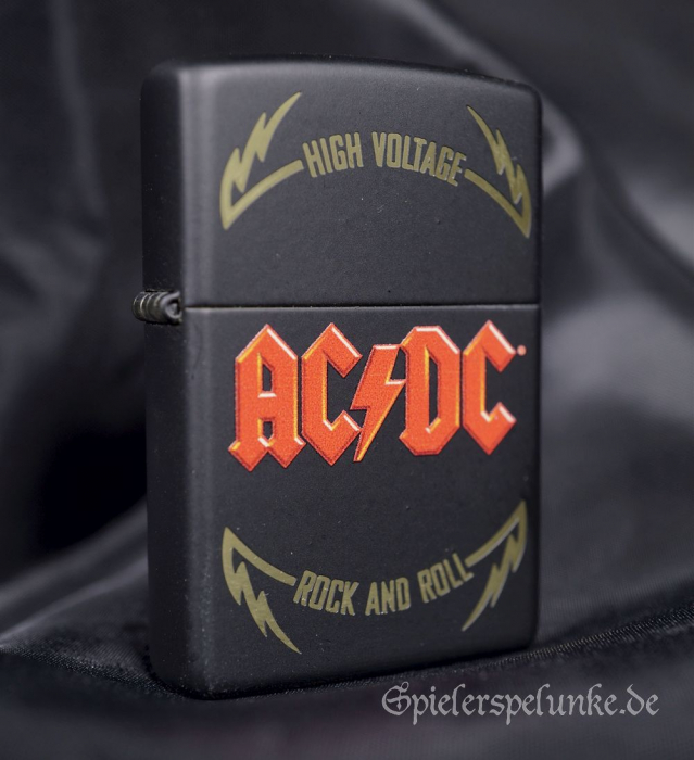 zippo sturmfeuerzeug ac/dc high voltage rock and roll merchandise