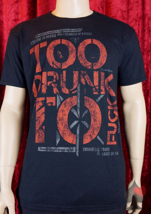 Dead Kennedys "Too Drunk To Fuck" T-Shirt schwarz Merchandise