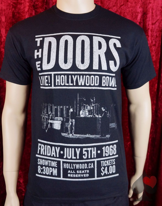 The Doors live at Hollywood Bowl T-Shirt schwarz Merchandise