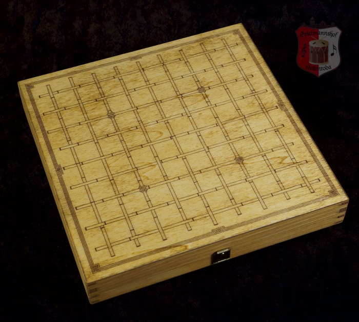 reisespiel holzspielesammlung holzschatule glasspielsteine historische brettspiele hnefatafl tablut hasami shogi alquerque spielerspelunke