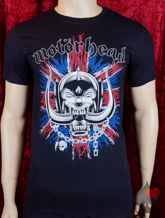 Motörhead England Warpig Union Jack Mens T-Shirt schwarz Merchandise
