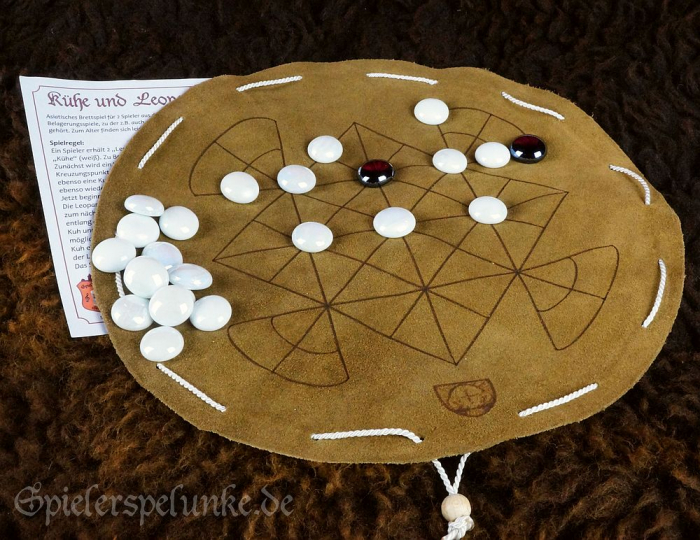 Lederspiel "Kühe und Leoparden", asiatisches Brettspiel