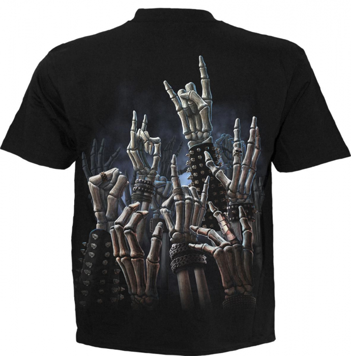 e-gitarre, rock, metal, hardrock, skelette, t-shirt