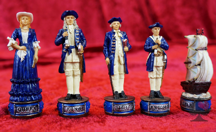 schachfiguren piraten royal navy karibik