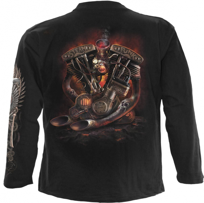 steampunk biker rider longsleeve shirt