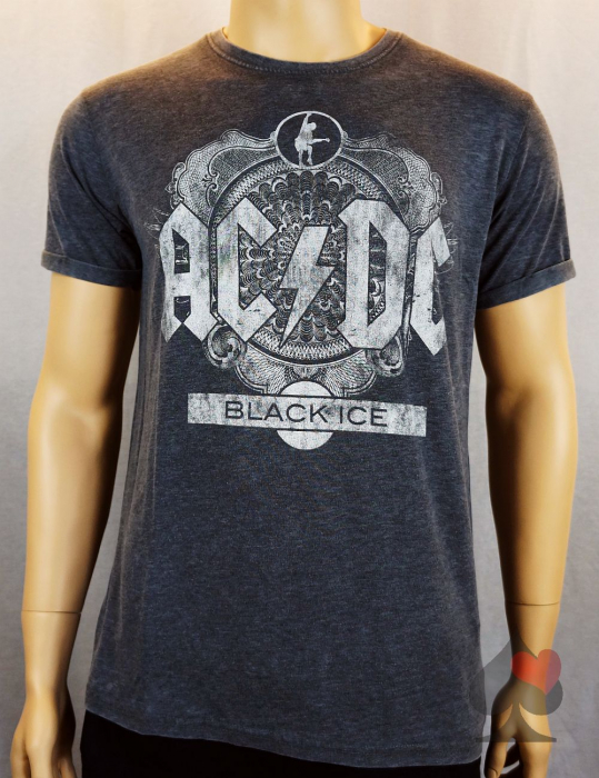 AC/DC Black Ice Herren T-Shirt  Snow Washed Merchandise