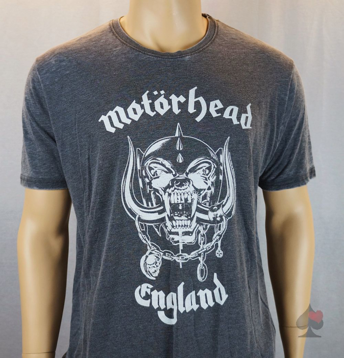 Motörhead England Mens T-Shirt Acid Wash Merchandise