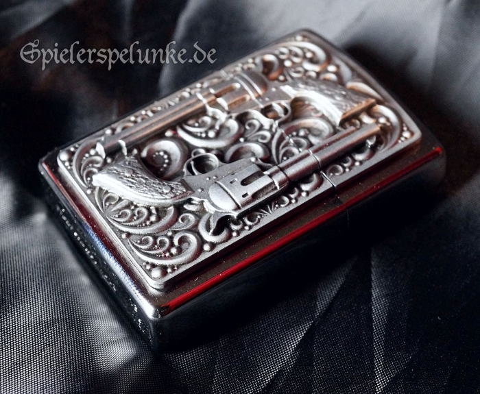 zippo sturmfeuerzeug two colts 3d