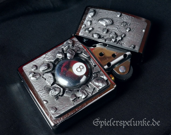 zippo sturmfeuerzeug eight ball billard 3d