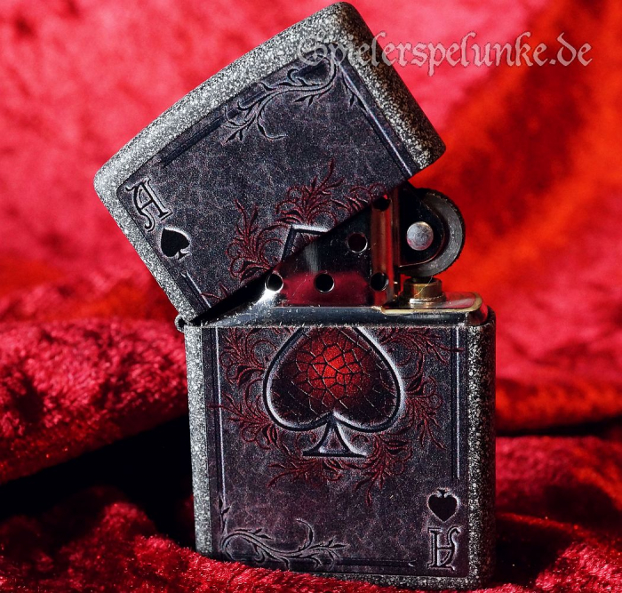 zippo sturmfeuerzeug burning ace of spades