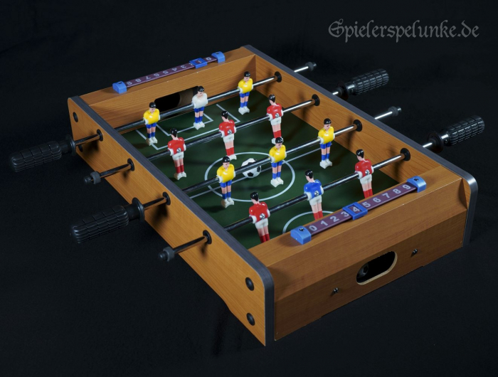 Tischkicker Fußballspiel 51 x 32cm Miniatur Tischspiel Gartenspiel