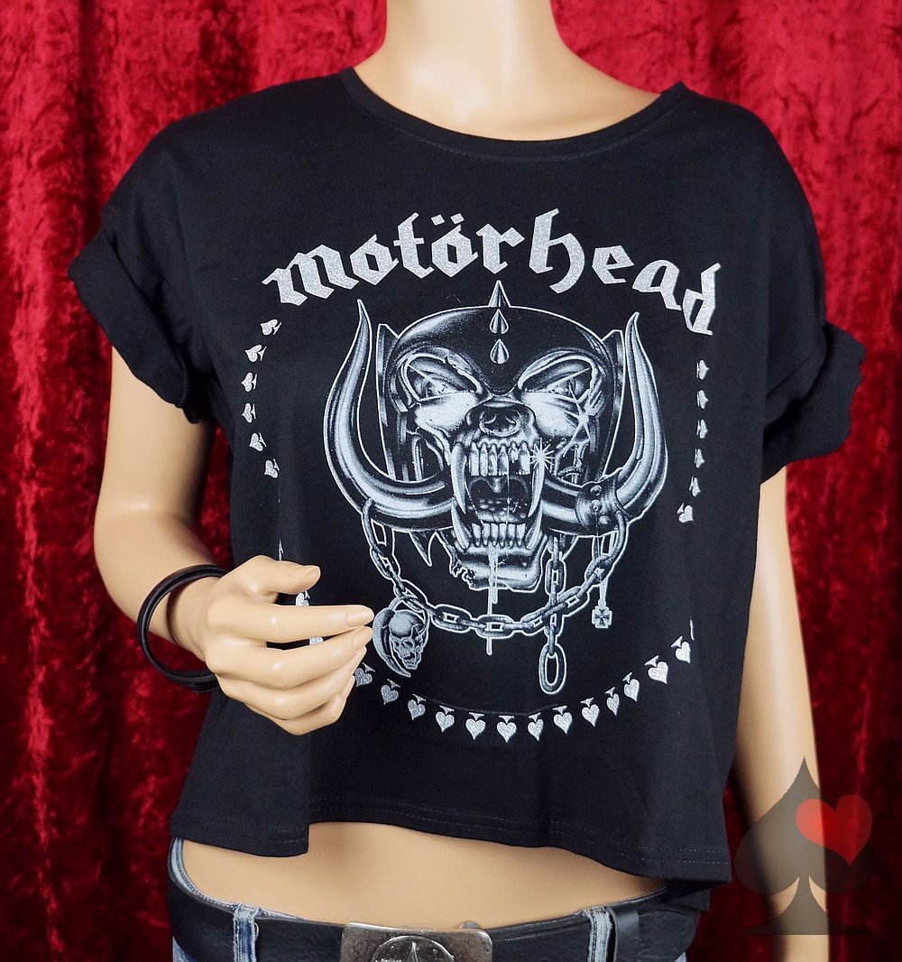 Glitter Shirt Motörhead spielerspelunke Damen der an of Spades - Merchandise Warpig Print Leuchtenburg Ace
