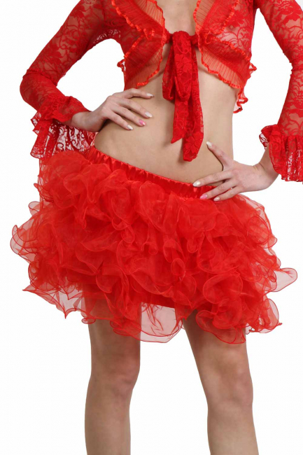 roter Tüllrock Burlesque