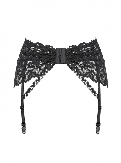 highwaisted garter suspender belt strapsguertel schwarze spitze perlenschmuck lingerie dessous spielerspelunke