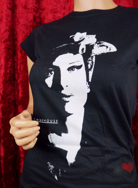 amy winehouse damen band merchandise shirt