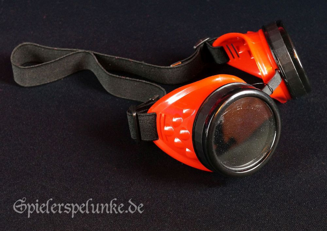 steampunk gothic googles rot schwarz schweisserbrille