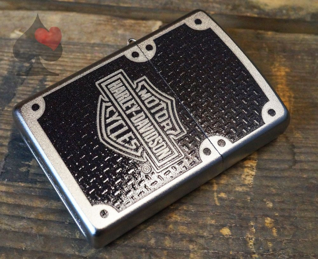 zippo sturmfeuerzeug harley davidson carbonoptik