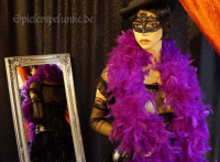 Federboa "Chandellen" für Burlesque Show Revue und Karneval 2,5m 800F, lila