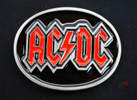 Gürtelschnalle "AC/DC" Logo oval Merchandise